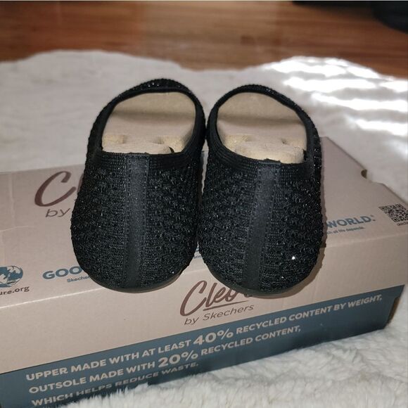 Skechers Cleo 2.0 Someday Flats Recycled Vegan Sparkle Knit Ballerina SlipOn 9.5 - Picture 13 of 15